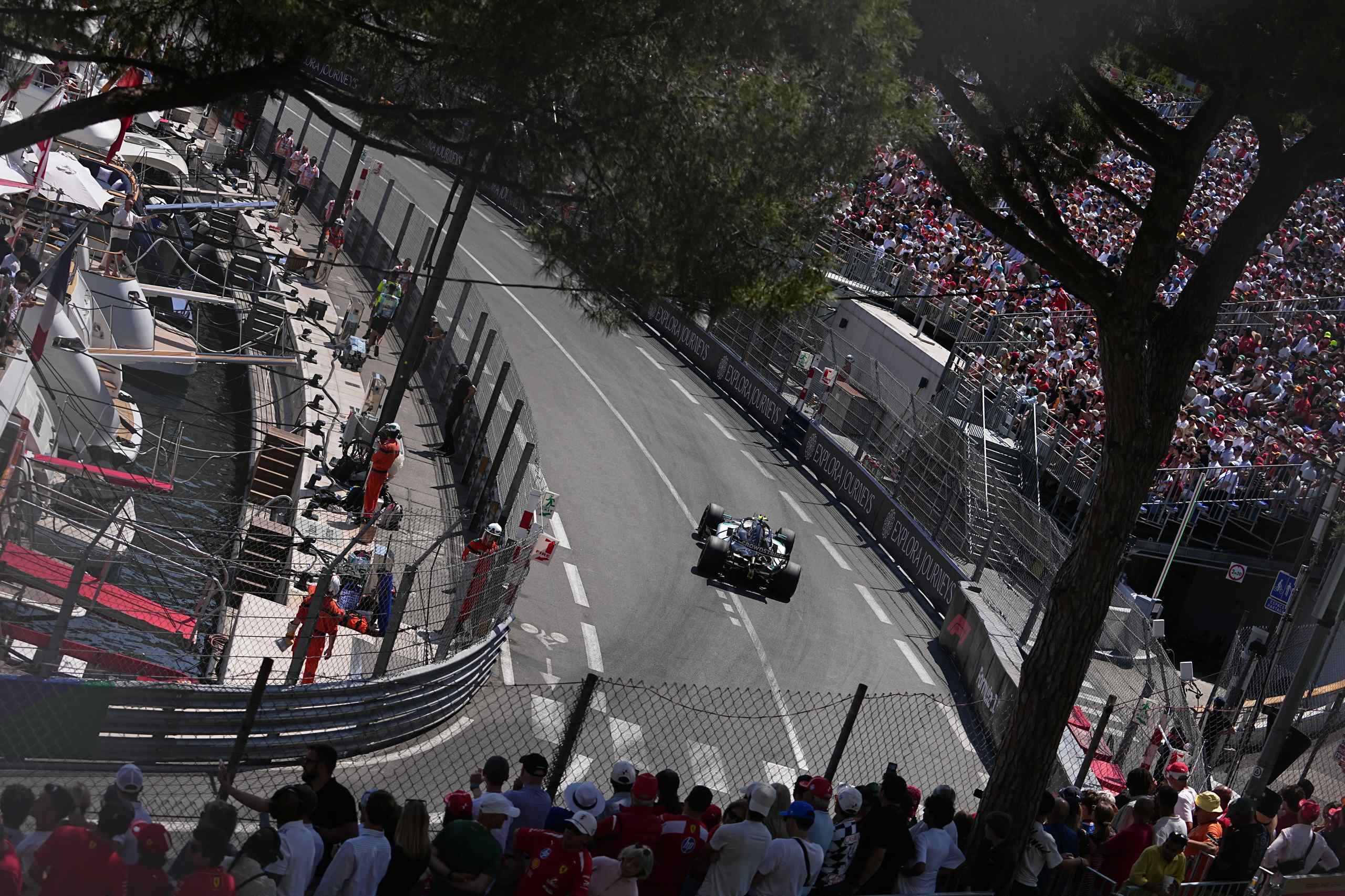 Crowds watching Formula 1
